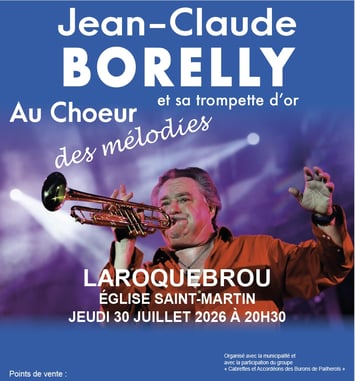 Jean Claude Borelly en concert à Laroquebrou