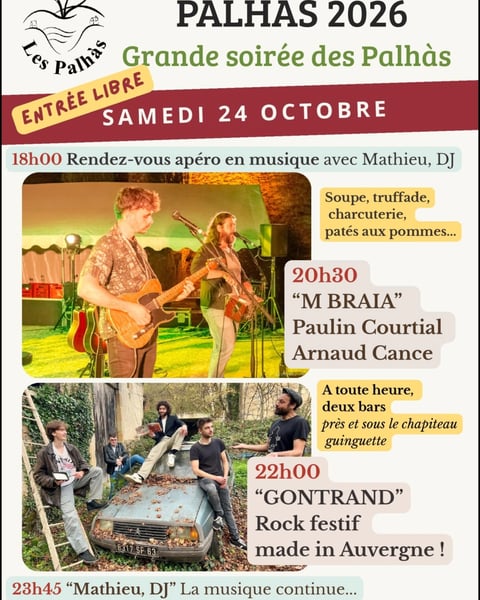 Palhàs 2026, Grande soirée des Palhàs